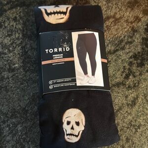 Torrid Black Skull Leggings